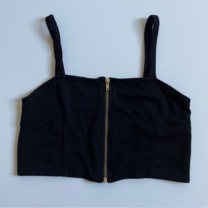 H&M Zip-up Crop Top